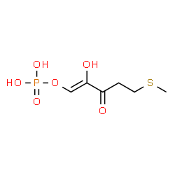 ChemSpider 2D Image | (1Z)-2-Hydroxy-5-(methylsulfanyl)-3-oxo-1-penten-1-yldihydrogen-phosphat | C6H11O6PS