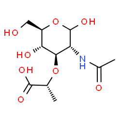 ChemSpider 2D Image | N-Acetylmuramic acid | C11H19NO8