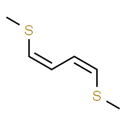 ChemSpider 2D Image | 1,3-Butadiene, 1,4-bis(methylthio)-, (Z,Z)- | C6H10S2