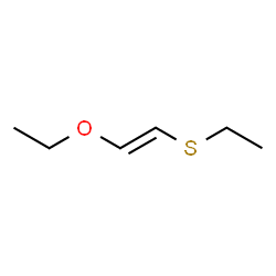 ChemSpider 2D Image | (E)-1-Ethoxy-2-(ethylthio)ethene | C6H12OS