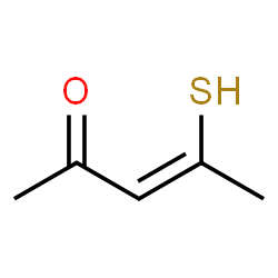 ChemSpider 2D Image | (Z)-4-Mercapto-3-penten-2-one | C5H8OS