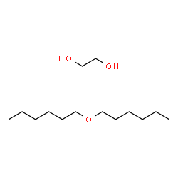 ChemSpider 2D Image | 1,2-Ethanediol - 1-(hexyloxy)hexane (1:1) | C14H32O3