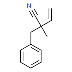 ChemSpider 2D Image | 2-Benzyl-2-methyl-3-butenenitrile | C12H13N