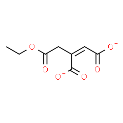 ChemSpider 2D Image | (2Z)-2-(2-Ethoxy-2-oxoethyl)-2-butenedioate | C8H8O6