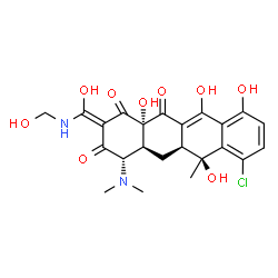 ChemSpider 2D Image | Clomocycline | C23H25ClN2O9
