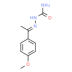ChemSpider 2D Image | 1-(4-methoxyphenyl)ethanone semicarbazone | C10H13N3O2