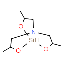 ChemSpider 2D Image | 3,7,10-Trimethyl-2,8,9-trioxa-5-aza-1-silabicyclo[3.3.3]undecane | C9H19NO3Si