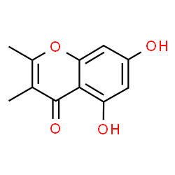 ChemSpider 2D Image | 5,7-Dihydroxy-2,3-dimethyl-4H-chromen-4-one | C11H10O4