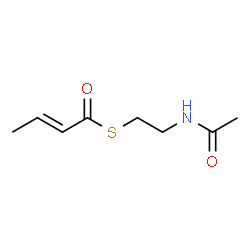 ChemSpider 2D Image | S-(2-Acetamidoethyl) (2E)-2-butenethioate | C8H13NO2S