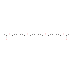 ChemSpider 2D Image | 3,6,9,12,15-Pentaoxaheptadecane-1,17-diyl diacetate | C16H30O9