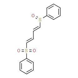 ChemSpider 2D Image | Phenyl 4-(phenylsulfinyl)-1,3-butadienyl sulfone | C16H14O3S2