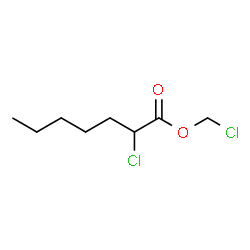 ChemSpider 2D Image | Chloromethyl 2-chloroheptanoate | C8H14Cl2O2