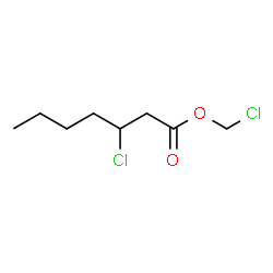 ChemSpider 2D Image | Chloromethyl 3-chloroheptanoate | C8H14Cl2O2