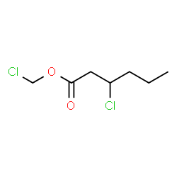 ChemSpider 2D Image | Chloromethyl 3-chlorohexanoate | C7H12Cl2O2