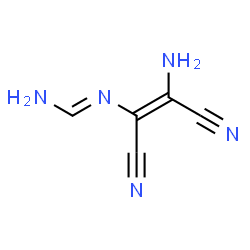 ChemSpider 2D Image | (Z)-N-(2-amino-1,2-dicyanovinyl)formamidine | C5H5N5