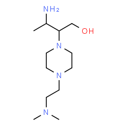 ChemSpider 2D Image | 3-Amino-2-{4-[2-(dimethylamino)ethyl]-1-piperazinyl}-1-butanol | C12H28N4O