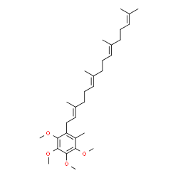 ChemSpider 2D Image | 1,2,3,4-Tetramethoxy-5-methyl-6-(3,7,11,15-tetramethyl-2,6,10,14-hexadecatetraenyl)benzene | C31H48O4
