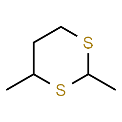 ChemSpider 2D Image | 2,4-Dimethyl-1,3-dithiane | C6H12S2