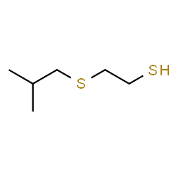 ChemSpider 2D Image | 2-(Isobutylsulfanyl)ethanethiol | C6H14S2