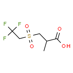 ChemSpider 2D Image | 2-Methyl-3-[(2,2,2-trifluoroethyl)sulfonyl]propanoic acid | C6H9F3O4S