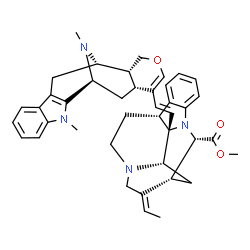 ChemSpider 2D Image | Methyl (2alpha,7alpha,16S,19E)-2-[(18E)-alstophyll-18-en-18-yl]-2,7-dihydro-1,16-cyclocoryn-19-en-17-oate | C41H46N4O3