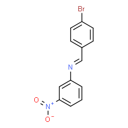 ChemSpider 2D Image | p-bromobenzylidene-(3-nitrophenyl)-amine | C13H9BrN2O2