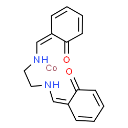 ChemSpider 2D Image | (6Z,6'Z)-6,6'-{1,2-Ethanediylbis[imino(Z)methylylidene]}bis(2,4-cyclohexadien-1-one) - cobalt (1:1) | C16H16CoN2O2