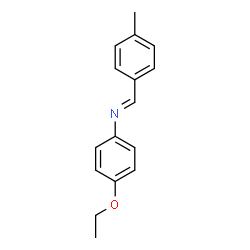 ChemSpider 2D Image | p-methylbenzylidene-(4-ethoxyphenyl)-amine | C16H17NO