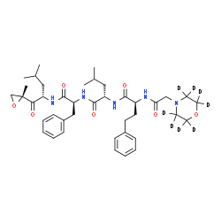 ChemSpider 2D Image | carfilzomib-d8 | C40H49D8N5O7
