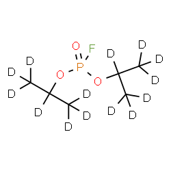 ChemSpider 2D Image | Diisopropylfluorophosphate-d14 | C6D14FO3P