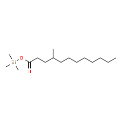 ChemSpider 2D Image | Trimethylsilyl 4-methyldodecanoate | C16H34O2Si