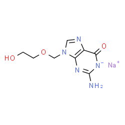 ChemSpider 2D Image | Acyclovir sodium | C8H10N5NaO3