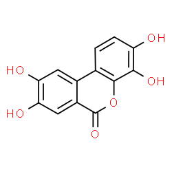 ChemSpider 2D Image | 3,4,8,9-Tetrahydroxybenzo[c]chromen-6-one | C13H8O6