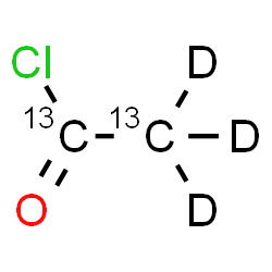ChemSpider 2D Image | Acetyl chloride-13C2,d3 | 13C2D3ClO