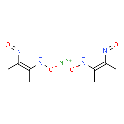 ChemSpider 2D Image | Nickel(2+) bis({[(2Z)-3-nitroso-2-buten-2-yl]amino}oxidanide) | C8H14N4NiO4