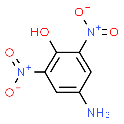 ChemSpider 2D Image | 4-Amino-2,6-dinitrophenol | C6H5N3O5
