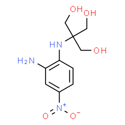 ChemSpider 2D Image | 2-[(2-Amino-4-nitrophenyl)amino]-2-(hydroxymethyl)-1,3-propanediol | C10H15N3O5