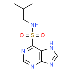 ChemSpider 2D Image | N-Isobutyl-7H-purine-6-sulfonamide | C9H13N5O2S