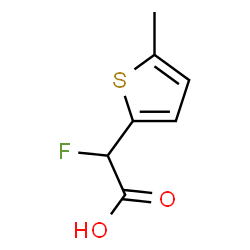 ChemSpider 2D Image | Fluoro(5-methyl-2-thienyl)acetic acid | C7H7FO2S