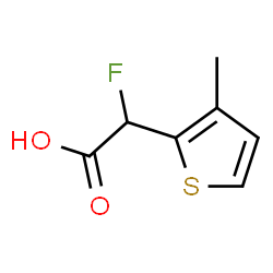 ChemSpider 2D Image | Fluoro(3-methyl-2-thienyl)acetic acid | C7H7FO2S