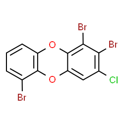 ChemSpider 2D Image | 1,2,6-Tribromo-3-chlorooxanthrene | C12H4Br3ClO2