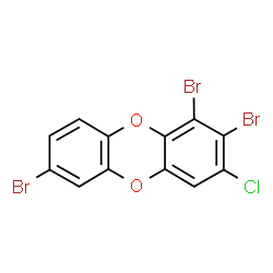 ChemSpider 2D Image | 1,2,7-Tribromo-3-chlorooxanthrene | C12H4Br3ClO2