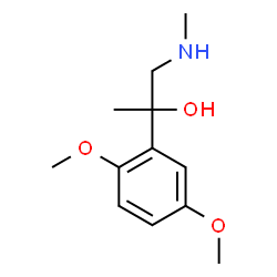 ChemSpider 2D Image | 2-(2,5-Dimethoxyphenyl)-1-(methylamino)-2-propanol | C12H19NO3