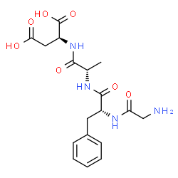 ChemSpider 2D Image | Glycyl-D-phenylalanyl-L-alanyl-L-aspartic acid | C18H24N4O7