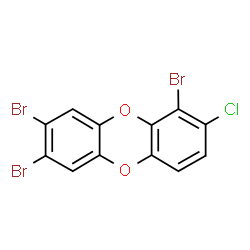 ChemSpider 2D Image | 1,7,8-Tribromo-2-chlorooxanthrene | C12H4Br3ClO2