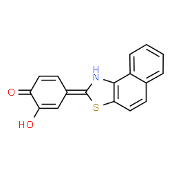 ChemSpider 2D Image | (4Z)-2-Hydroxy-4-(naphtho[1,2-d][1,3]thiazol-2(1H)-ylidene)-2,5-cyclohexadien-1-one | C17H11NO2S