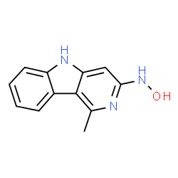 ChemSpider 2D Image | N-Hydroxy-1-methyl-5H-pyrido[4,3-b]indol-3-amine | C12H11N3O