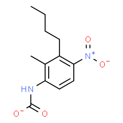 ChemSpider 2D Image | (3-Butyl-2-methyl-4-nitrophenyl)carbamate | C12H15N2O4