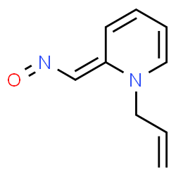 ChemSpider 2D Image | (2E)-1-Allyl-2-(nitrosomethylene)-1,2-dihydropyridine | C9H10N2O