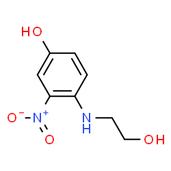 ChemSpider 2D Image | 3-Nitro-p-hydroxyethylaminophenol | C8H10N2O4